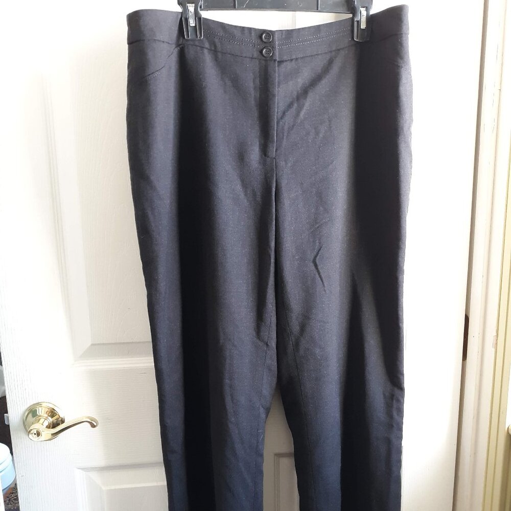 CONRAD C COLLECTION Pants Size 16P EUC Gray wool blend 28.5" inseam